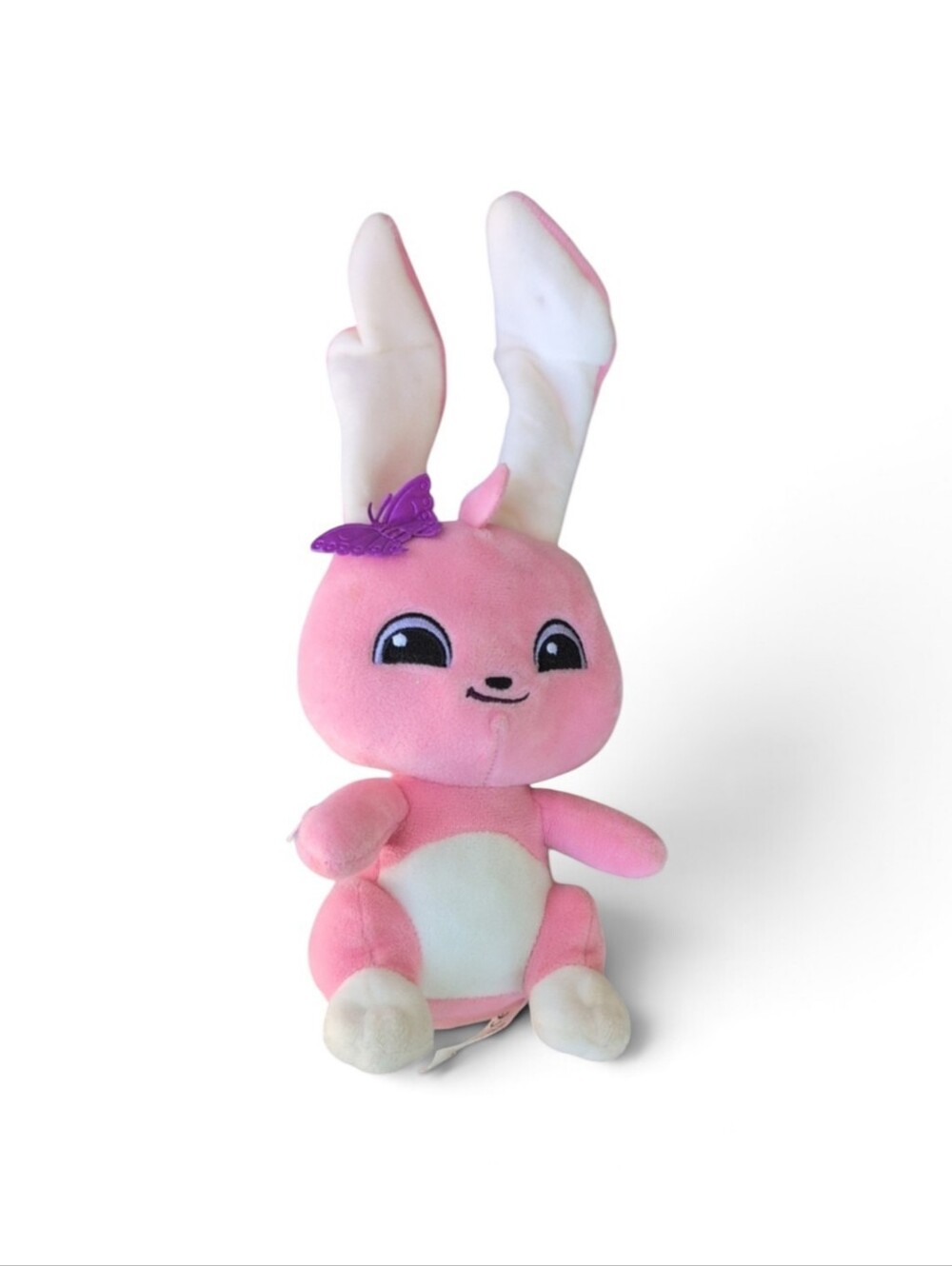 Animal Jam Bunny Pink Plush with Purple Butterfly